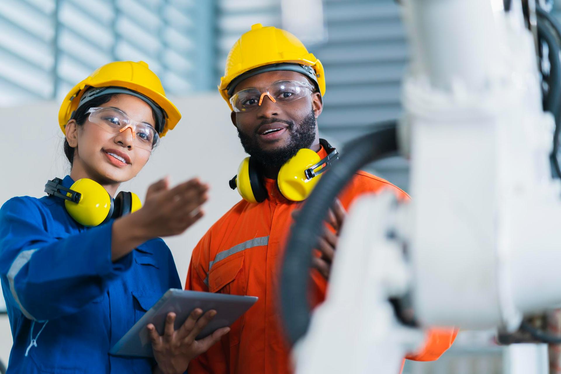 Skilled professionals at work abroad